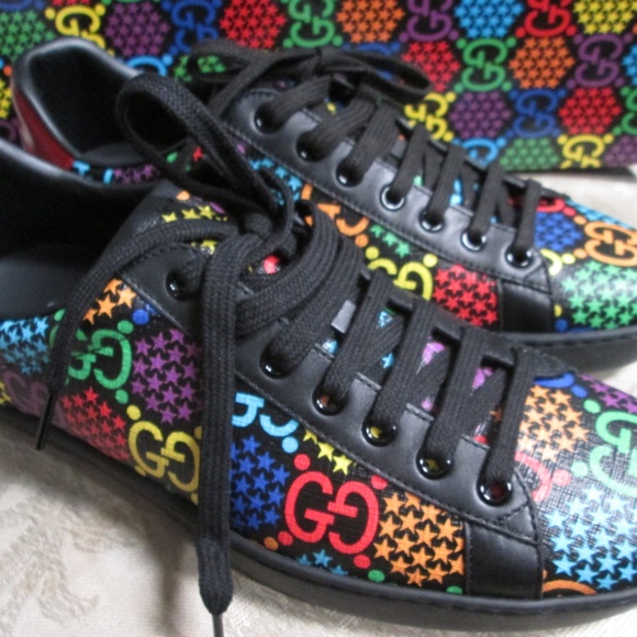 NWB GUCCI Psychedelic ACE GG Monogram mEN\'S Sneakers Sz UK 7.5/US 8.5 main image 16